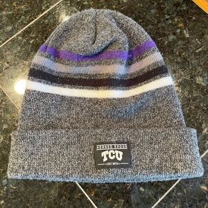 TCU Horned Frogs Top of the World Gray Knit Beanie
